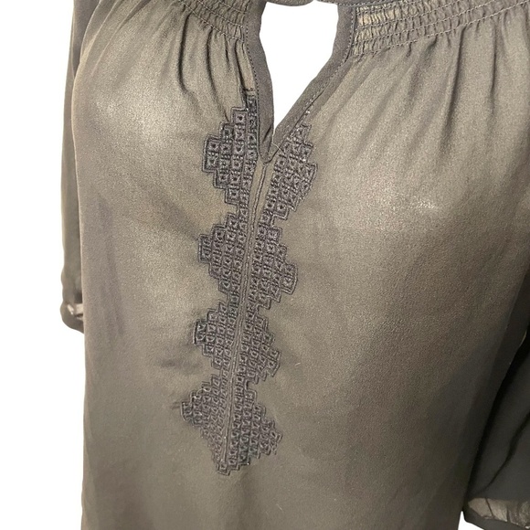 Black Chiffon 2 Blouse Boho Bundle 🖤 - Picture 11 of 15